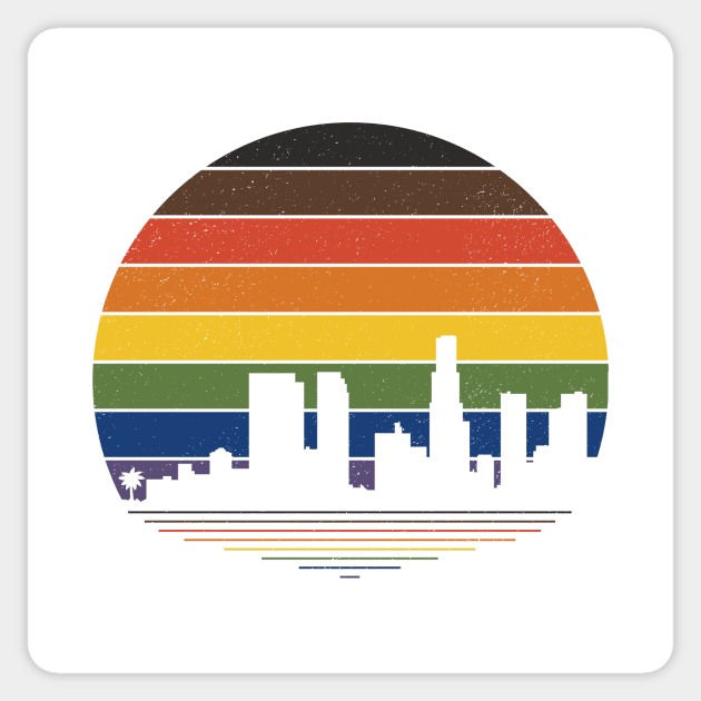 Retro LA Pride Sticker by lavenderhearts